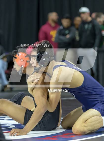 Thumbnail 3 in CIF State Boys Wrestling Championships (Pig-Tail Round) photogallery.