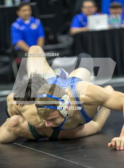 Thumbnail 1 in CIF State Boys Wrestling Championships (Pig-Tail Round) photogallery.