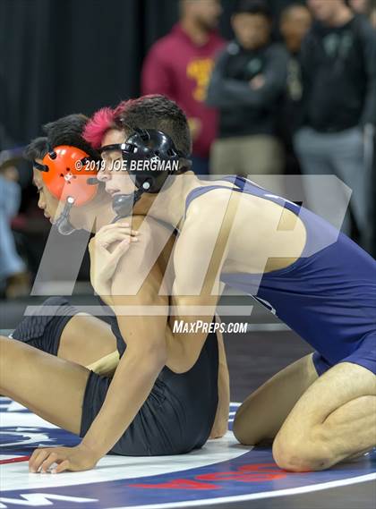 Thumbnail 2 in CIF State Boys Wrestling Championships (Pig-Tail Round) photogallery.