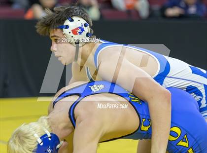 Thumbnail 3 in CIF State Boys Wrestling Championships (Pig-Tail Round) photogallery.
