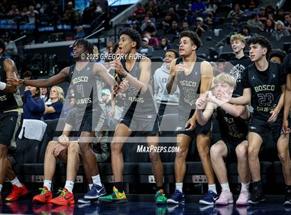 Thumbnail 3 in St. John Bosco vs. Mater Dei (Trinity Mission League Showcase) photogallery.