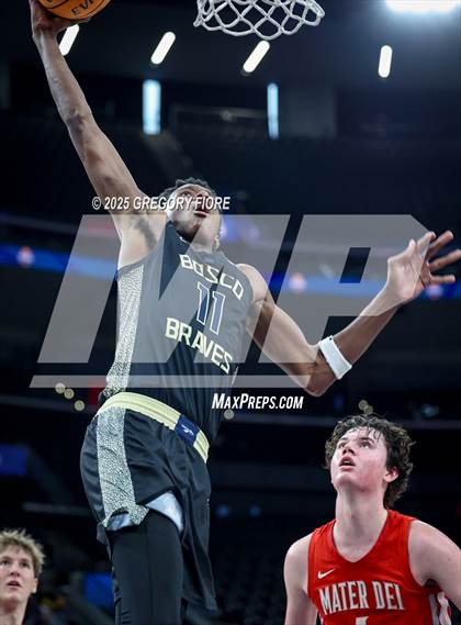 Thumbnail 3 in St. John Bosco vs. Mater Dei (Trinity Mission League Showcase) photogallery.