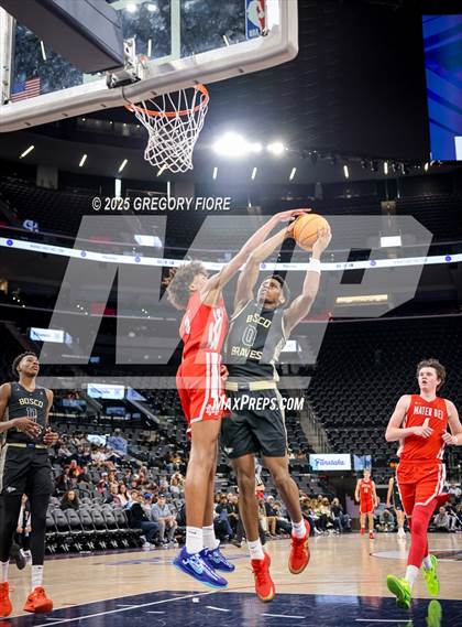 Thumbnail 2 in St. John Bosco vs. Mater Dei (Trinity Mission League Showcase) photogallery.