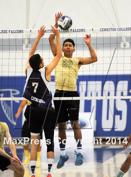 Thumbnail 3 in Cathedral vs. Bishop Montgomery (CIF SS D4 Final) photogallery.