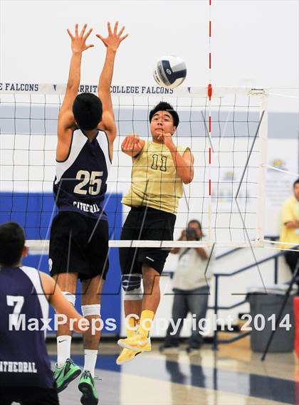 Thumbnail 3 in Cathedral vs. Bishop Montgomery (CIF SS D4 Final) photogallery.