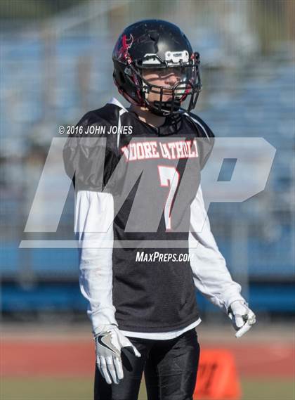 Thumbnail 3 in Cardinal Spellman vs. Moore Catholic (CHSFL Class A Championship) photogallery.