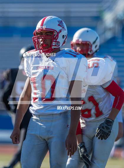 Thumbnail 3 in Cardinal Spellman vs. Moore Catholic (CHSFL Class A Championship) photogallery.