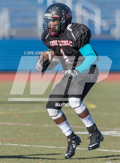 Thumbnail 3 in Cardinal Spellman vs. Moore Catholic (CHSFL Class A Championship) photogallery.