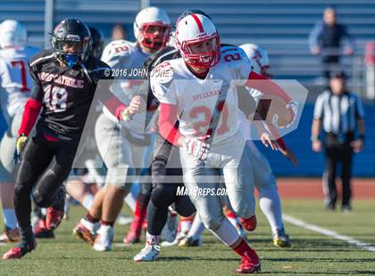 Thumbnail 1 in Cardinal Spellman vs. Moore Catholic (CHSFL Class A Championship) photogallery.