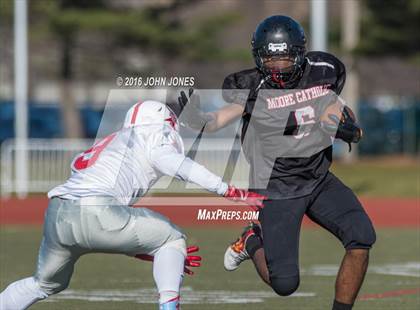 Thumbnail 2 in Cardinal Spellman vs. Moore Catholic (CHSFL Class A Championship) photogallery.