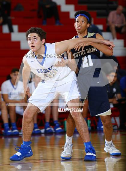 Thumbnail 2 in Santa Margarita vs. Notre Dame (SO) (Ryse Williams Pac Shores Tournament) photogallery.