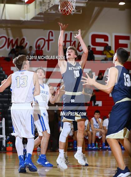Thumbnail 2 in Santa Margarita vs. Notre Dame (SO) (Ryse Williams Pac Shores Tournament) photogallery.