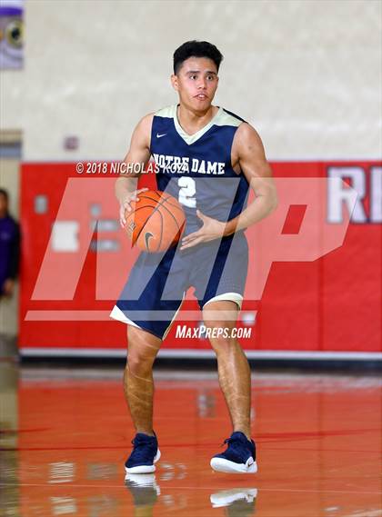 Thumbnail 1 in Santa Margarita vs. Notre Dame (SO) (Ryse Williams Pac Shores Tournament) photogallery.