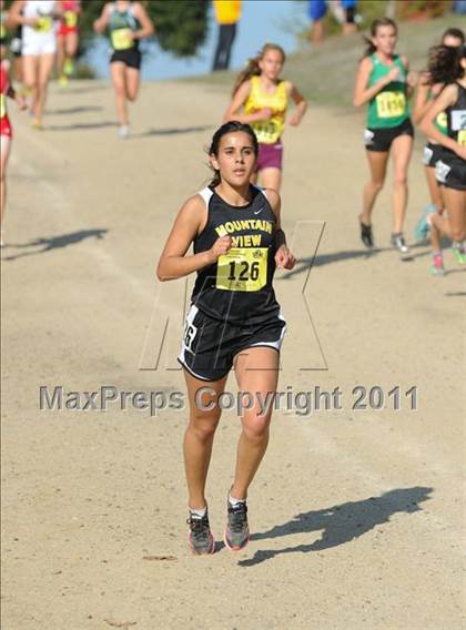 Thumbnail 1 in CIF State Cross Country Championships (Girls Division II) photogallery.