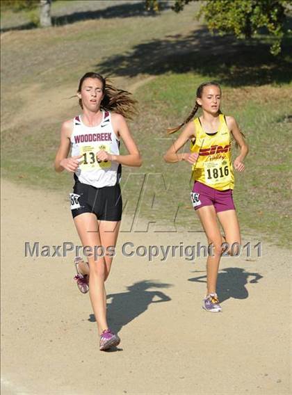 Thumbnail 2 in CIF State Cross Country Championships (Girls Division II) photogallery.