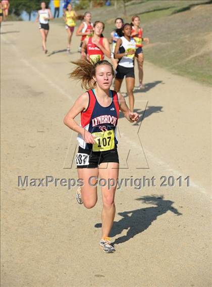 Thumbnail 1 in CIF State Cross Country Championships (Girls Division II) photogallery.