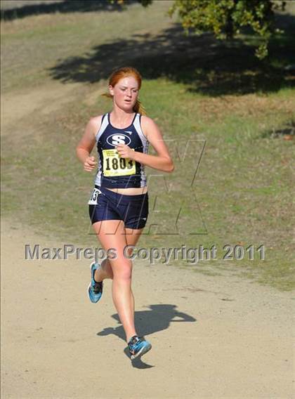 Thumbnail 1 in CIF State Cross Country Championships (Girls Division II) photogallery.