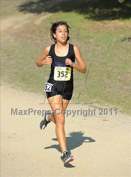 Thumbnail 1 in CIF State Cross Country Championships (Girls Division II) photogallery.