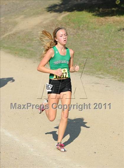 Thumbnail 1 in CIF State Cross Country Championships (Girls Division II) photogallery.