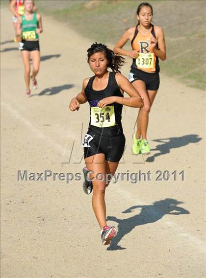 Thumbnail 1 in CIF State Cross Country Championships (Girls Division II) photogallery.