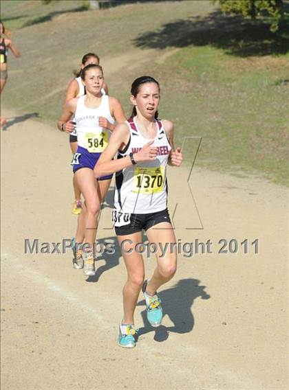 Thumbnail 2 in CIF State Cross Country Championships (Girls Division II) photogallery.