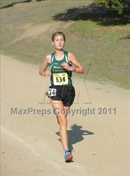 Thumbnail 3 in CIF State Cross Country Championships (Girls Division II) photogallery.