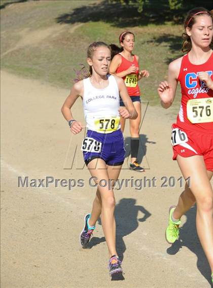 Thumbnail 1 in CIF State Cross Country Championships (Girls Division II) photogallery.