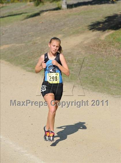 Thumbnail 2 in CIF State Cross Country Championships (Girls Division II) photogallery.