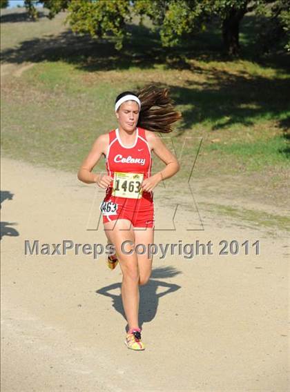 Thumbnail 2 in CIF State Cross Country Championships (Girls Division II) photogallery.