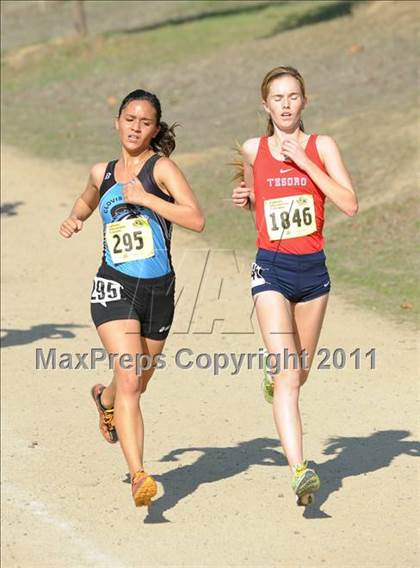 Thumbnail 2 in CIF State Cross Country Championships (Girls Division II) photogallery.