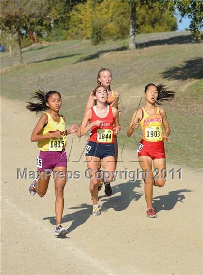 Thumbnail 1 in CIF State Cross Country Championships (Girls Division II) photogallery.