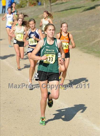 Thumbnail 3 in CIF State Cross Country Championships (Girls Division II) photogallery.