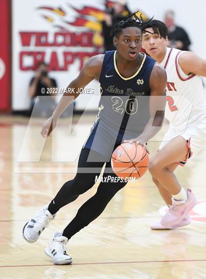 Thumbnail 3 in Notre Dame (Sherman Oaks, CA) vs. Brophy College Prep (AZ) - (Hoophall West) photogallery.