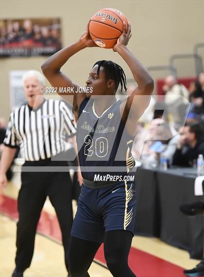 Thumbnail 1 in Notre Dame (Sherman Oaks, CA) vs. Brophy College Prep (AZ) - (Hoophall West) photogallery.