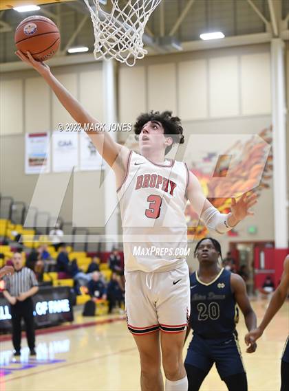 Thumbnail 2 in Notre Dame (Sherman Oaks, CA) vs. Brophy College Prep (AZ) - (Hoophall West) photogallery.