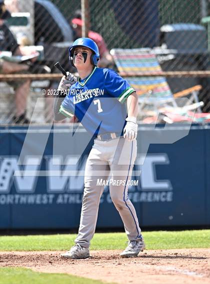 Thumbnail 2 in Liberty @ Bainbridge (WIAA 3A Round 2) photogallery.