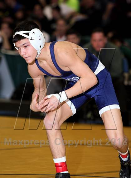 Thumbnail 2 in NYSPHSAA D1 Boys Wrestling Championships (Finals 99-138lbs) photogallery.