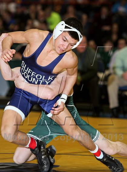 Thumbnail 2 in NYSPHSAA D1 Boys Wrestling Championships (Finals 99-138lbs) photogallery.