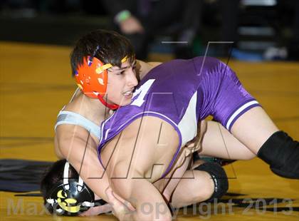 Thumbnail 1 in NYSPHSAA D1 Boys Wrestling Championships (Finals 99-138lbs) photogallery.