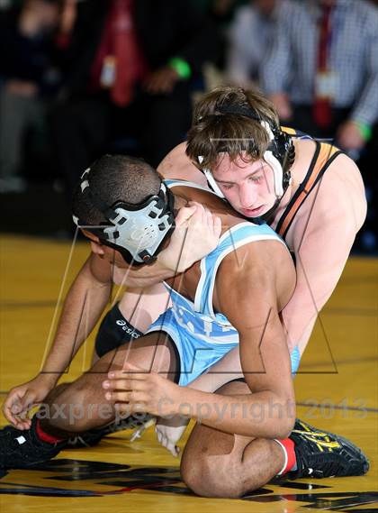 Thumbnail 3 in NYSPHSAA D1 Boys Wrestling Championships (Finals 99-138lbs) photogallery.