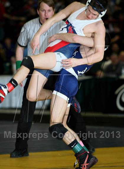Thumbnail 2 in NYSPHSAA D1 Boys Wrestling Championships (Finals 99-138lbs) photogallery.