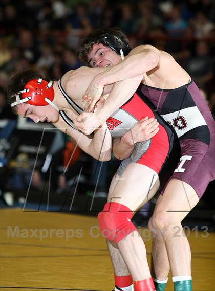 Thumbnail 1 in NYSPHSAA D1 Boys Wrestling Championships (Finals 99-138lbs) photogallery.