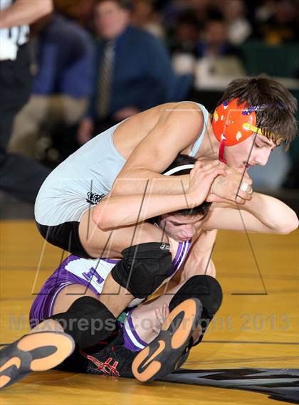 Thumbnail 3 in NYSPHSAA D1 Boys Wrestling Championships (Finals 99-138lbs) photogallery.