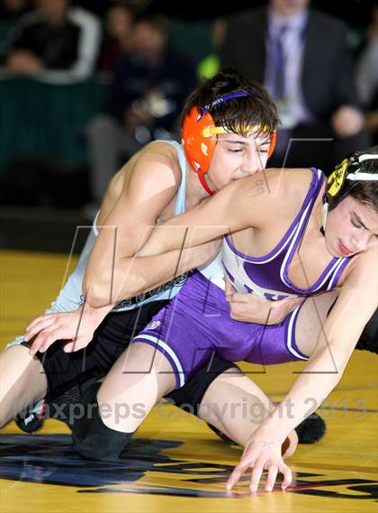 Thumbnail 2 in NYSPHSAA D1 Boys Wrestling Championships (Finals 99-138lbs) photogallery.