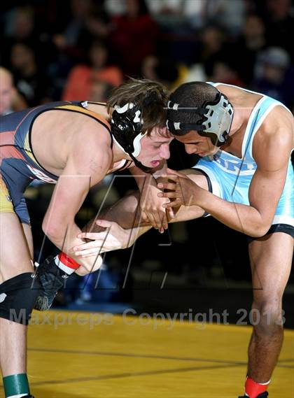 Thumbnail 2 in NYSPHSAA D1 Boys Wrestling Championships (Finals 99-138lbs) photogallery.