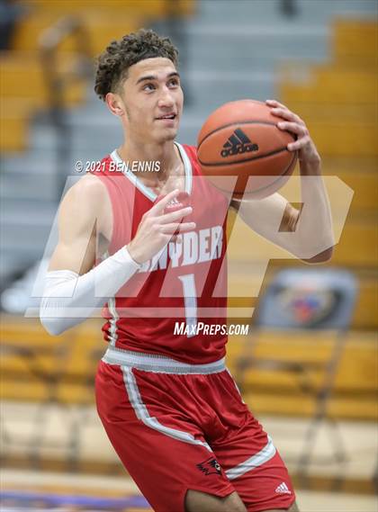 Thumbnail 3 in Carmel Christian vs Bishop Synder (Holiday Hoopsgiving Tournament) photogallery.