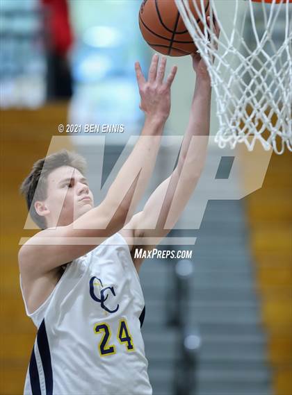 Thumbnail 1 in Carmel Christian vs Bishop Synder (Holiday Hoopsgiving Tournament) photogallery.