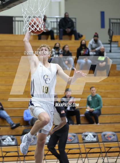 Thumbnail 3 in Carmel Christian vs Bishop Synder (Holiday Hoopsgiving Tournament) photogallery.