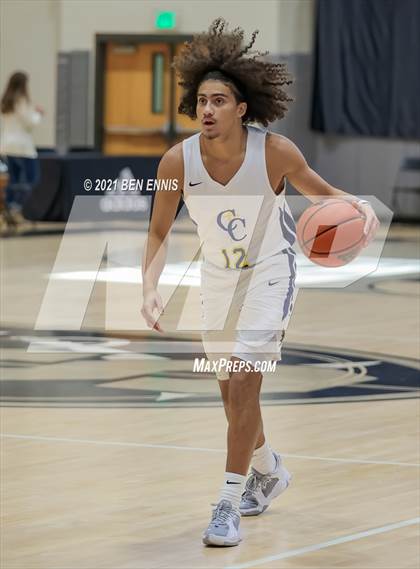 Thumbnail 2 in Carmel Christian vs Bishop Synder (Holiday Hoopsgiving Tournament) photogallery.
