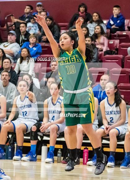 Thumbnail 3 in Presentation vs. Leigh (CIF-CCS Division II Final) photogallery.